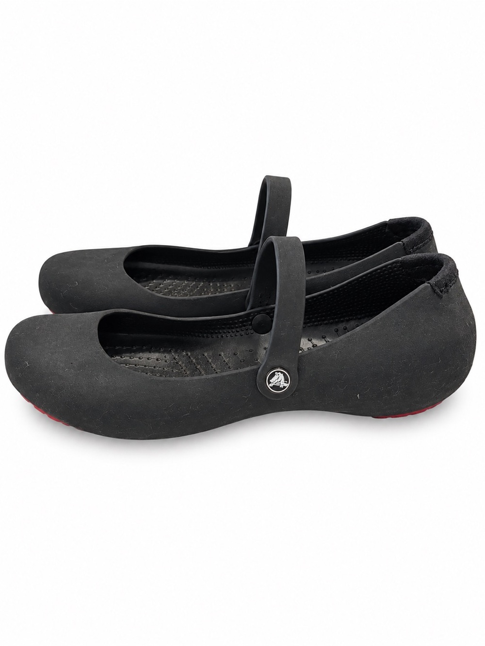 Crocs Alice Work Mary Jane Flats Black Slip Resistant Service Shoes Women 8